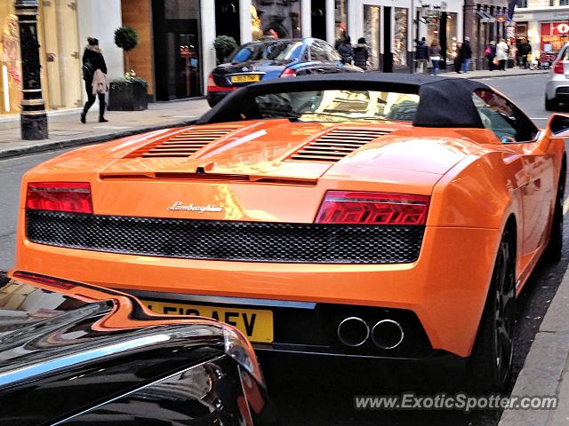 Lamborghini Gallardo spotted in London, United Kingdom