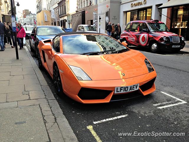 Lamborghini Gallardo spotted in London, United Kingdom