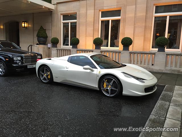 Ferrari 458 Italia spotted in London, United Kingdom