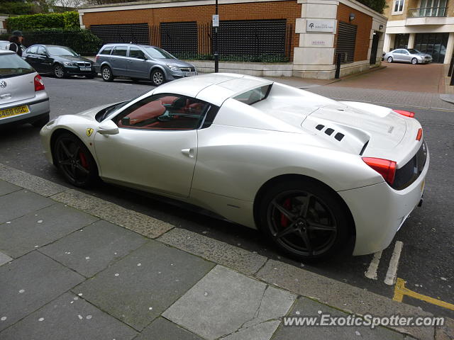 Ferrari 458 Italia spotted in London, United Kingdom