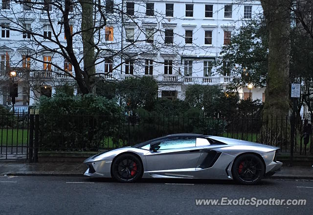 Lamborghini Aventador spotted in London, United Kingdom