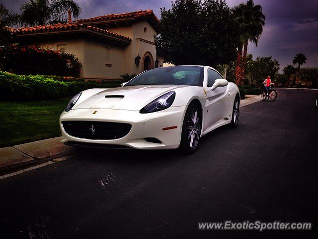 Ferrari California spotted in Indian Wells, California