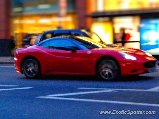 Ferrari California spotted in London, United Kingdom