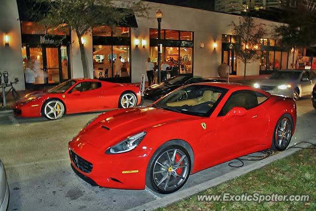 Ferrari California spotted in Miami, Florida