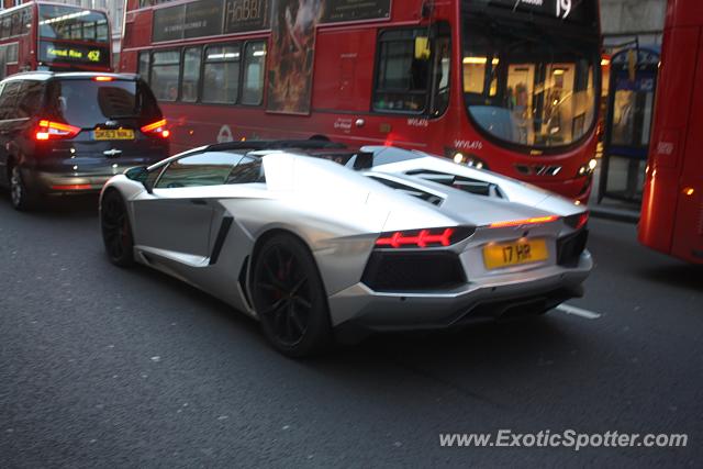 Lamborghini Aventador spotted in London, United Kingdom