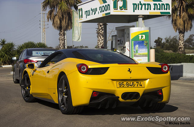 Ferrari 458 Italia spotted in Ga'ash, Israel