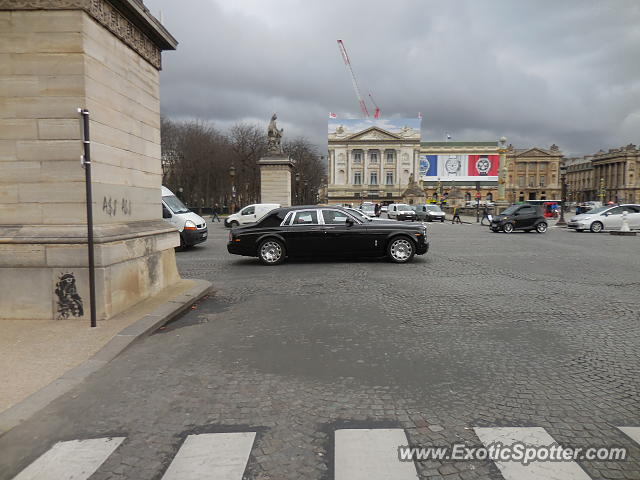 Rolls Royce Phantom spotted in Paris, France