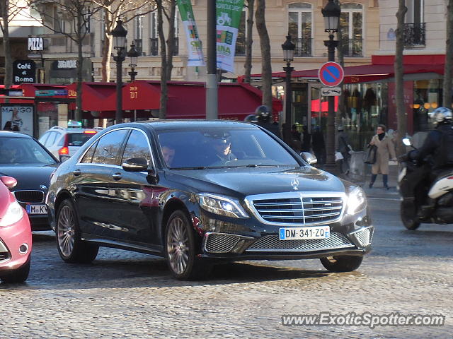 Mercedes S65 AMG spotted in Paris, France