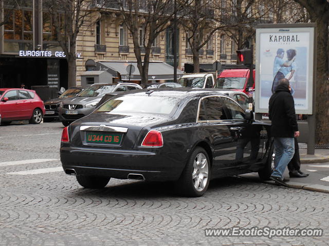 Rolls Royce Ghost spotted in Paris, France