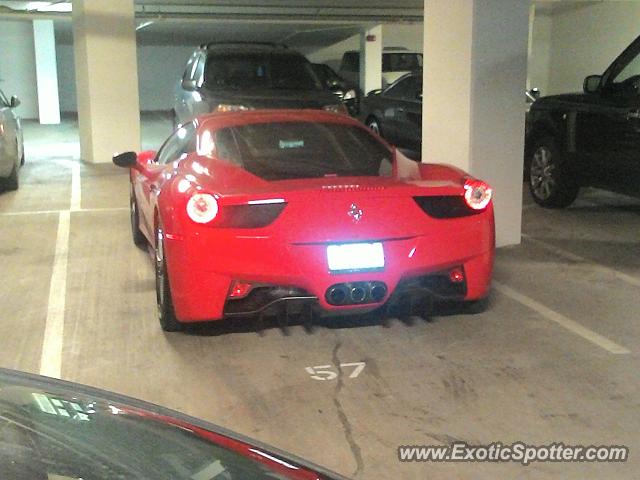 Ferrari 458 Italia spotted in Bellevue, Washington