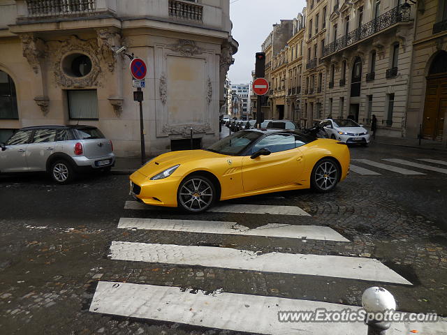 Ferrari California spotted in Paris, France