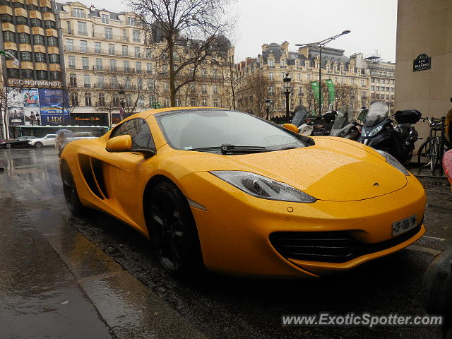 Mclaren MP4-12C spotted in Paris, France