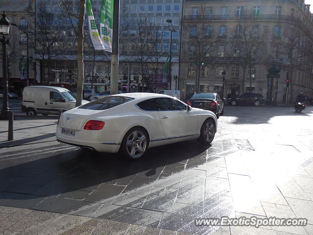 Bentley Continental spotted in Paris, France