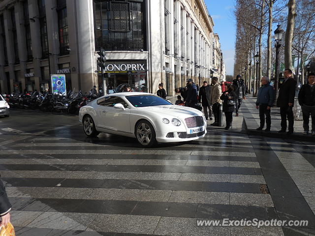 Bentley Continental spotted in Paris, France