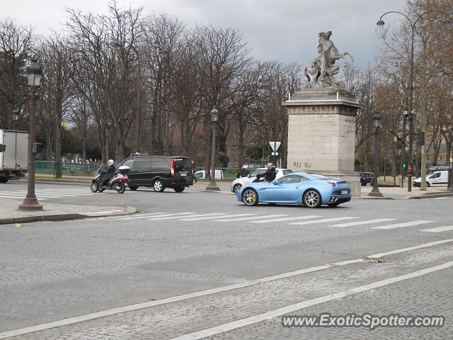 Ferrari California spotted in Paris, France