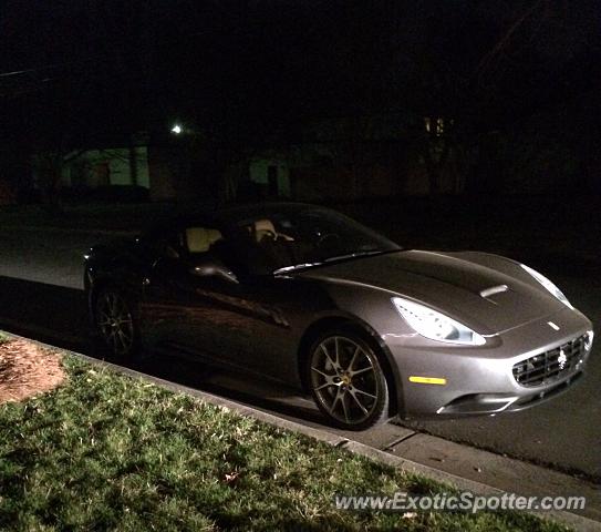 Ferrari California spotted in Charlotte, North Carolina