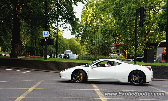 Ferrari 458 Italia spotted in London, United Kingdom