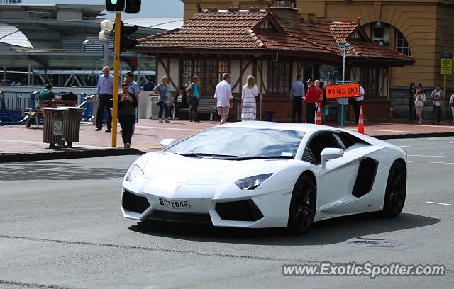 Lamborghini Aventador spotted in Auckland, New Zealand