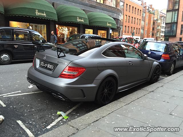 Mercedes C63 AMG Black Series spotted in London, United Kingdom