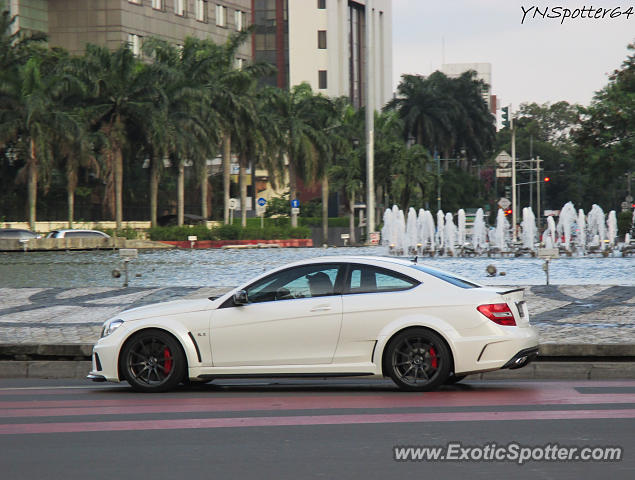 Mercedes C63 AMG Black Series spotted in Jakarta, Indonesia