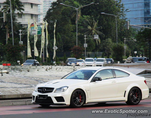 Mercedes C63 AMG Black Series spotted in Jakarta, Indonesia