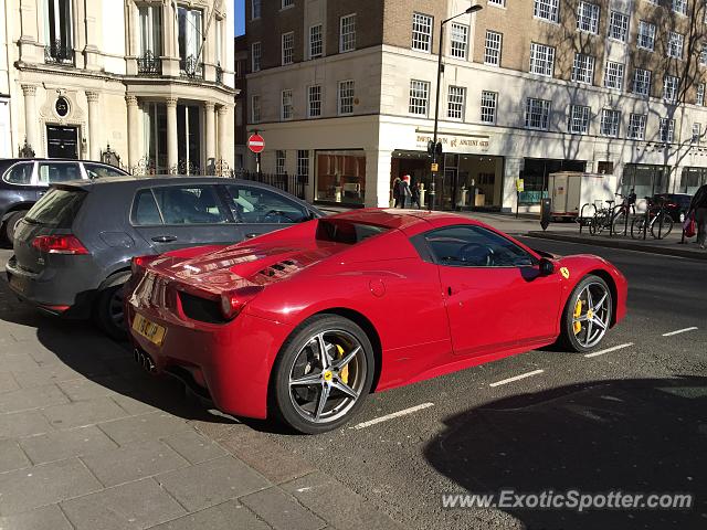 Ferrari 458 Italia spotted in London, United Kingdom