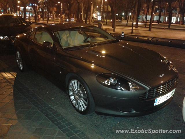 Aston Martin DB9 spotted in Madrid, Spain