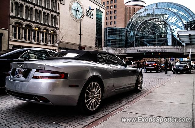 Aston Martin DB9 spotted in Indianapolis, Indiana