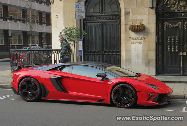 Lamborghini Aventador spotted in London, United Kingdom