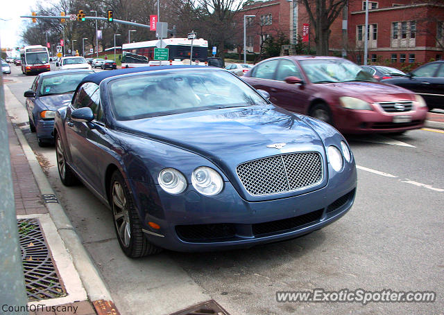 Bentley Continental spotted in Raleigh, North Carolina