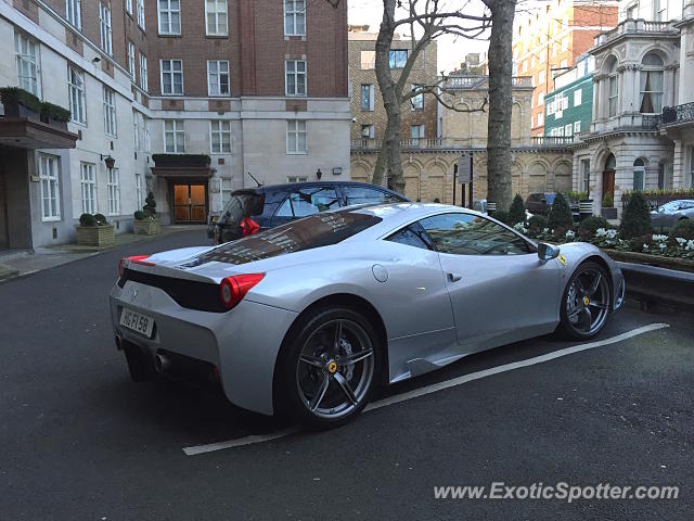 Ferrari 458 Italia spotted in London, United Kingdom