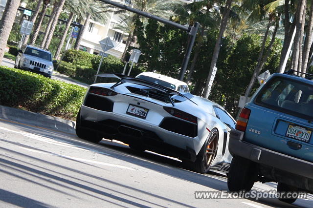 Lamborghini Aventador spotted in Miami, Florida