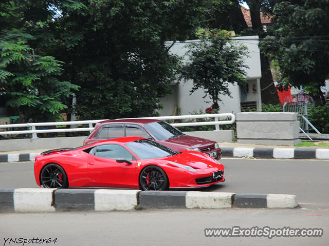 Ferrari 458 Italia spotted in Jakarta, Indonesia