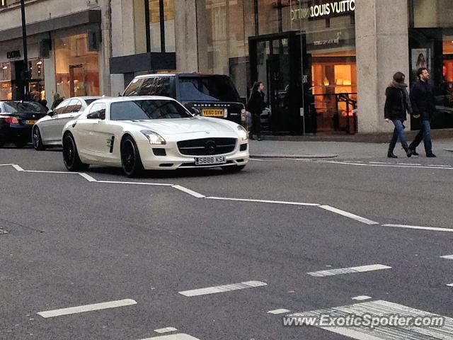 Mercedes SLS AMG spotted in London, United Kingdom