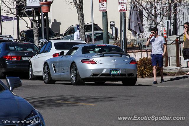 Mercedes SLS AMG spotted in Cherry Creek, Colorado