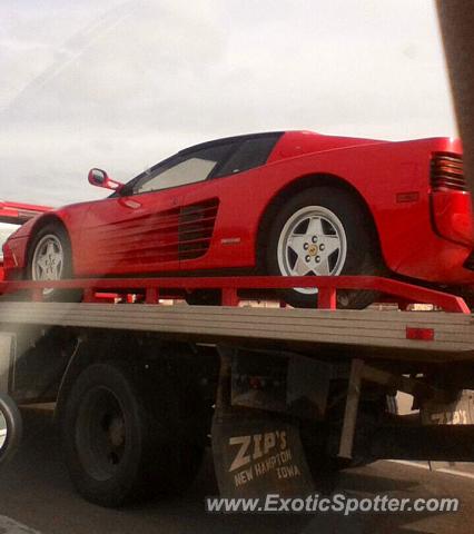 Ferrari Testarossa spotted in Clive, Iowa