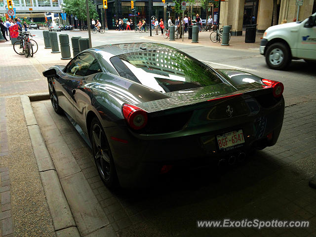 Ferrari 458 Italia spotted in Calgary, Canada