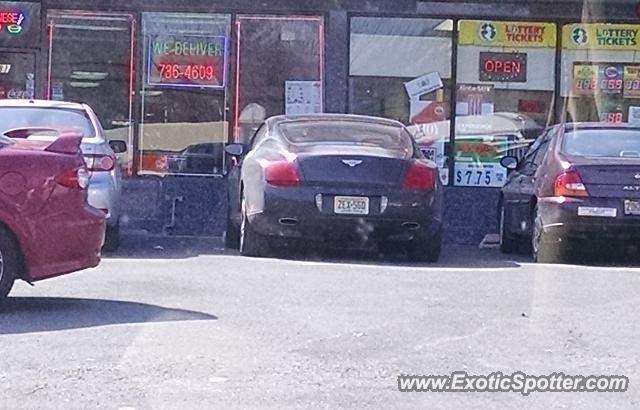 Bentley Continental spotted in West Orange, New Jersey