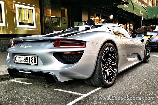 Porsche 918 Spyder spotted in London, United Kingdom