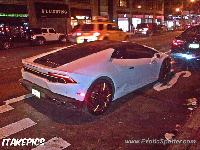 Lamborghini Huracan spotted in Manhattan, New York