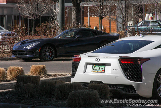 Lexus LFA spotted in Cherry Creek, Colorado