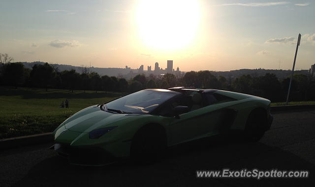 Lamborghini Aventador spotted in Pittsburgh, Pennsylvania