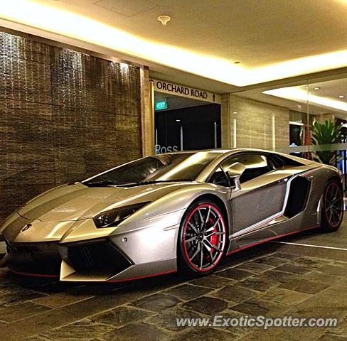 Lamborghini Aventador spotted in Singapore, Singapore