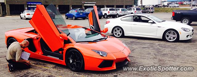 Lamborghini Aventador spotted in Pittsburgh, Pennsylvania