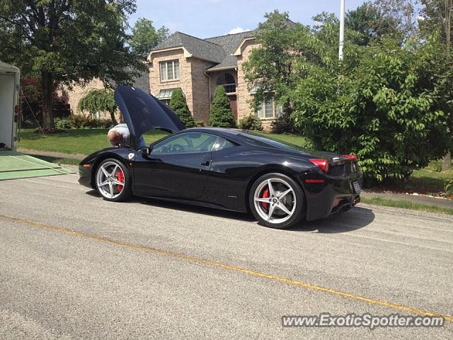 Ferrari 458 Italia spotted in Pittsburgh, Pennsylvania