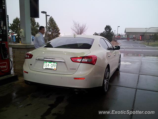 Maserati Ghibli spotted in Castle Pines, Colorado