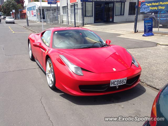 Ferrari 458 Italia spotted in Auckland, New Zealand