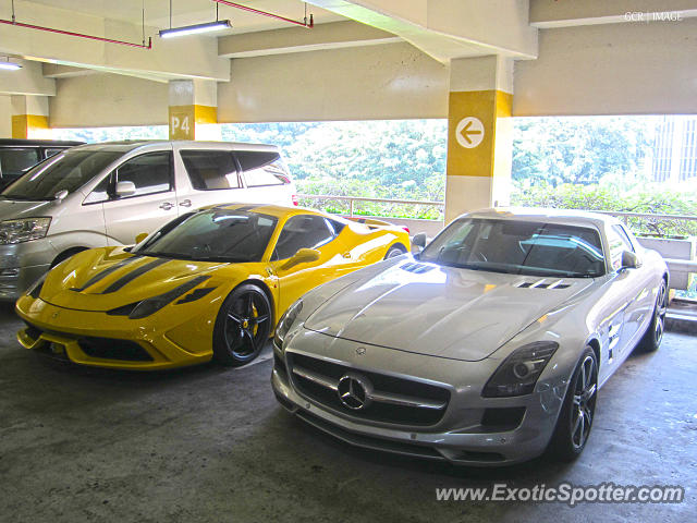 Mercedes SLS AMG spotted in Jakarta, Indonesia