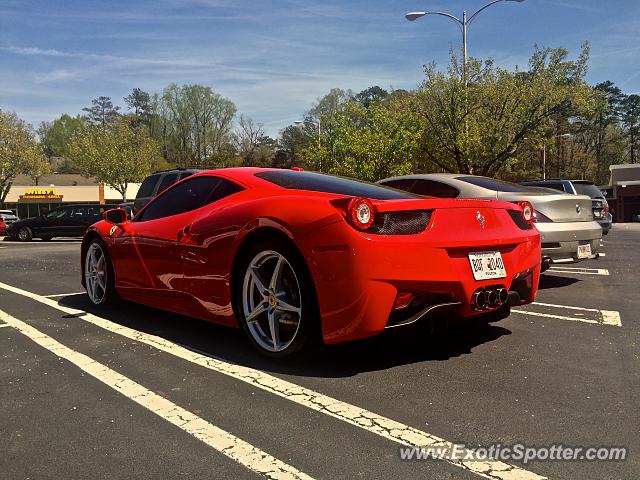 Ferrari 458 Italia spotted in Atlanta, Georgia