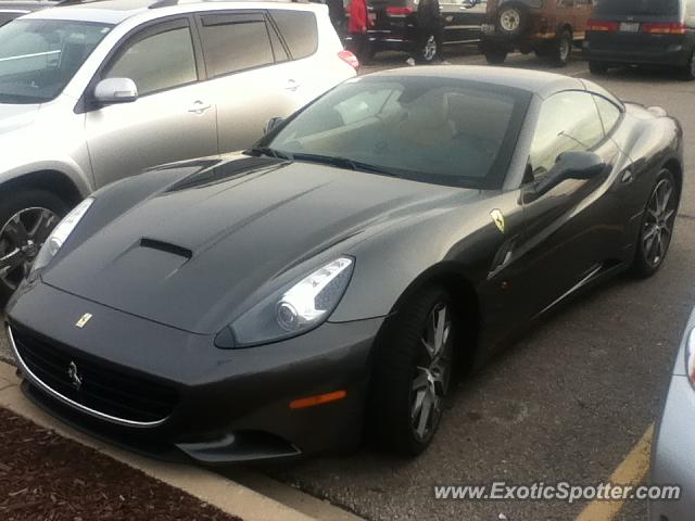 Ferrari California spotted in Pleasant Prarie, Wisconsin